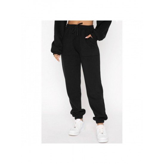 Solid Matching 2 Piece Jogger Sets For Women