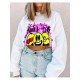  Casual Letter Printing Round Neck Women's Sweater