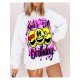  Casual Letter Printing Round Neck Women's Sweater