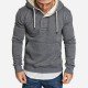  Autumn Casual Hooded Patchwork Men's Sweater