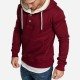  Autumn Casual Hooded Patchwork Men's Sweater