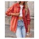 Pockets Spring Solid Casual Coats