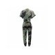  Camouflage Cut Out Matching 2 Piece Trouser Sets