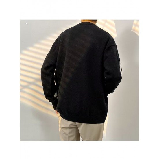  Winter Round Neck Men's Long Sleeve Knitwear