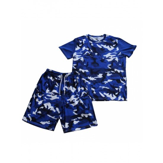  Summer Casual Camouflage Men's Short Suits