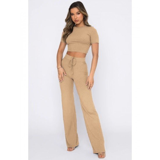 Simple Workout Matching 2 Piece Pant Sets Women