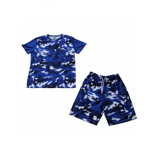  Summer Casual Camouflage Men's Short Suits