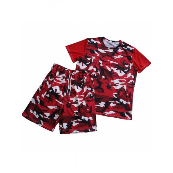  Summer Casual Camouflage Men's Short Suits