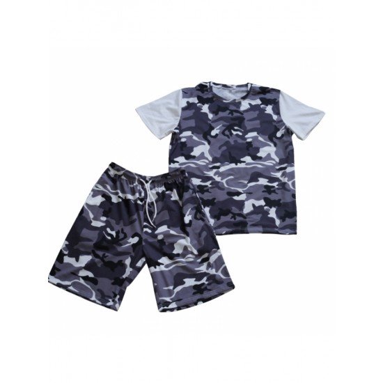  Summer Casual Camouflage Men's Short Suits