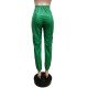  PU Fashion Zipper Casual Leather Pants