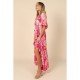  Summer Split Hem Printing Beach Long Dress