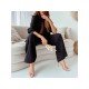 Casual Street Solid Matching Blouse And Trouser Sets