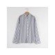  Casual Striped Stand Collar Men's Shirt