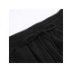 Casual Jogger Black Loose Straight Leg Trousers