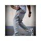 Sports Zip Hem Black Pencil Pants For Men