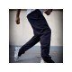 Sports Zip Hem Black Pencil Pants For Men