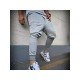 Sports Zip Hem Black Pencil Pants For Men