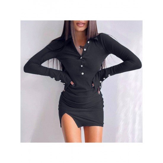 Sexy Summer Long Sleeve Mini Dress