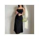  2022 Summer Black Backless Women's Sleeveless Dress