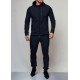  Pure Color Hooded Casual Men's Long Suits