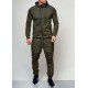  Pure Color Hooded Casual Men's Long Suits