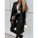  Pure Color Long Sleeve Mid-length Women's Coats