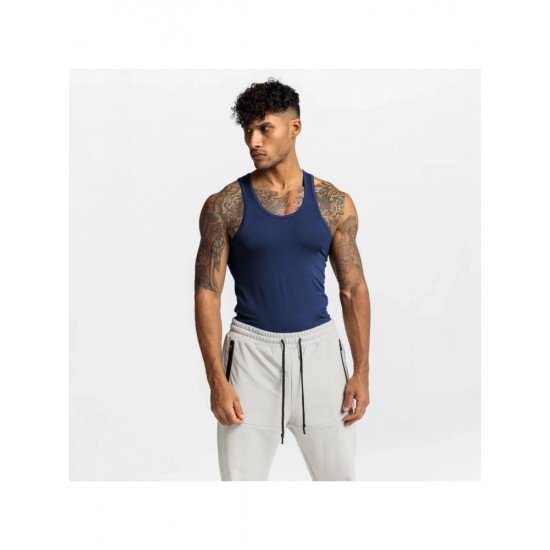  Men's Fitness Training Sports Pure Color Tanks