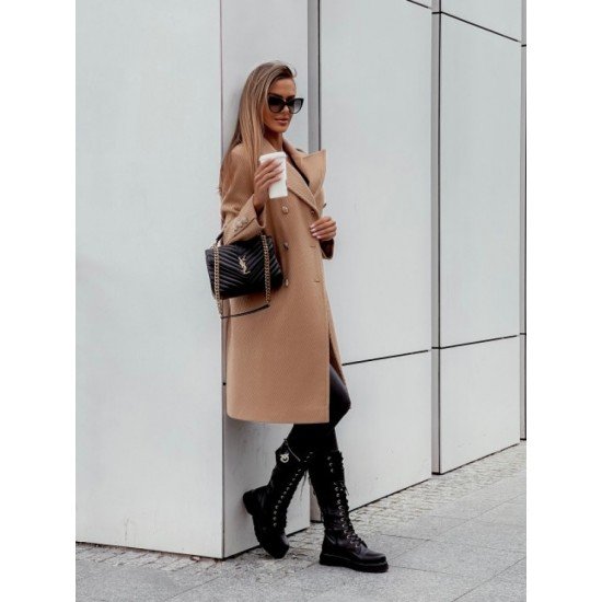  Pure Color Long Sleeve Mid-length Women's Coats