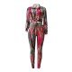 Fashion Casual Printed Long Sleeve Trousers Suit