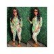 Fashion Casual Printed Long Sleeve Trousers Suit