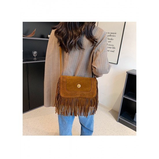 Y2K Style Retro Tassel Shoulder Tote Bags