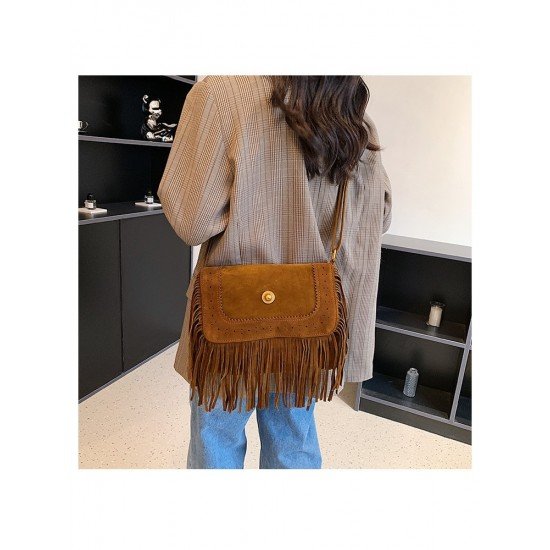 Y2K Style Retro Tassel Shoulder Tote Bags