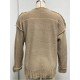  Pure Color V Neck Knitted Sweater