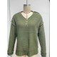  Pure Color V Neck Knitted Sweater