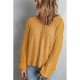  Pure Color V Neck Knitted Sweater