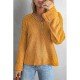  Pure Color V Neck Knitted Sweater