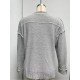  Pure Color V Neck Knitted Sweater