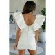 Stylish White Backless Short Dresses