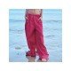 Trendy Solid Wide Leg Drawstring Casual Trousers