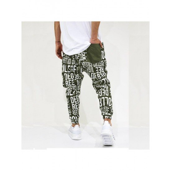  Leisure Letter Printing Long Pant For Men