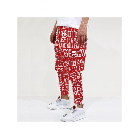  Leisure Letter Printing Long Pant For Men