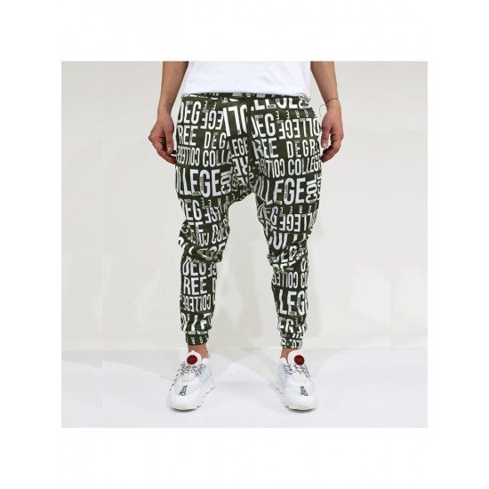  Leisure Letter Printing Long Pant For Men