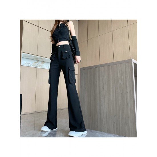  2022 Casual High Waist Women's Black Pants