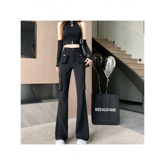  2022 Casual High Waist Women's Black Pants