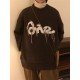  American Retro Crew Neck Men's Loose Knitwear