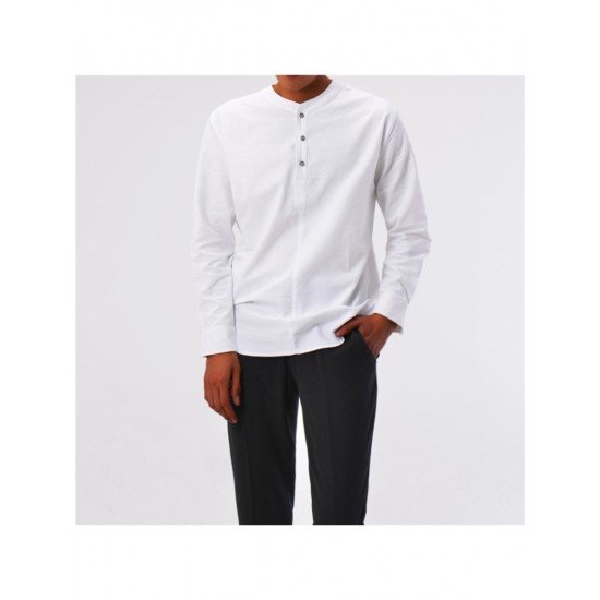 Fall Solid Black Shirts For Men