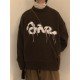  American Retro Crew Neck Men's Loose Knitwear