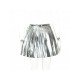  2022 PU Pure Color Versatile Pleated Skirt