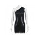  2022 Summer Slant Shoulder Tight Sleeveless Dress