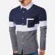  Casual Loose Men's Long Sleeve Shirt